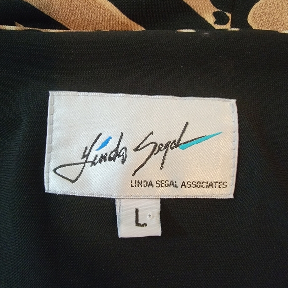 VTG Y2K Linda Segal Babydoll Top Sz L Animal Print Whimsigoth Fairy Grunge Boho - Picture 11 of 13